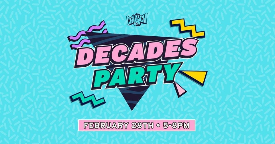 Decades-Themed End of Month Party: Travel Through Time