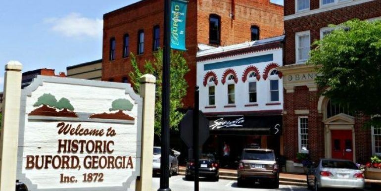 Historic Buford Hall, a symbol of the community spirit the Buford Business Alliance helps foster.